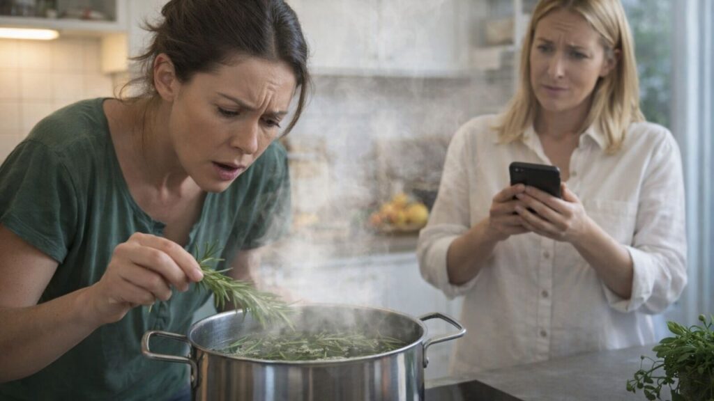 Obsessing over boiling rosemary