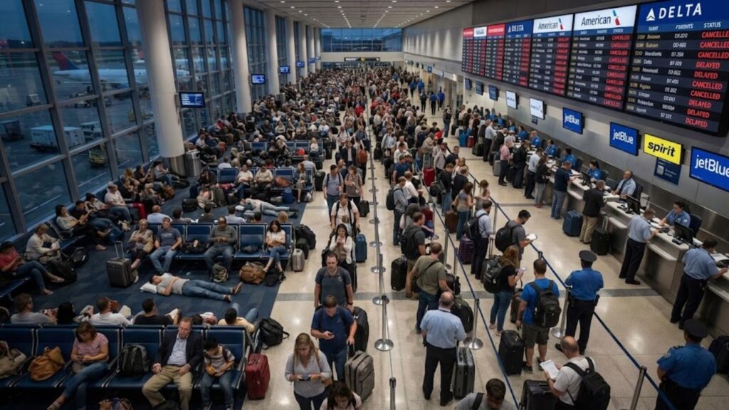 Thousands of passengers stranded