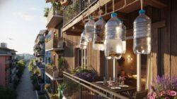 Hanging Bottles of Water and Vinegar on a Balcony – Why People Recommend It and What It Does