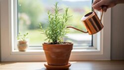 Keep Basil Alive Indoors Using the Double Pot Water Mug Trick and 1 Daily Pinch