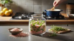 Why storing rosemary and coarse salt in the same indoor jar divides cooks who is really right