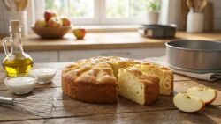 Light and fast apple cake made with oil and yogurt: the effortless recipe for a soft, everyday dessert
