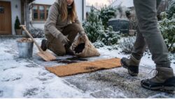 This guide to eco-friendly ways to make your pavements safe this winter without rock salt