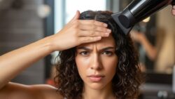 The reason why a “cowlick” at the front of the hairline is almost impossible to tame with gel and requires heat to redirect