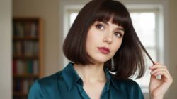 Why a blunt cut makes thin hair appear much thicker and healthier than a style with wispy, feathered ends