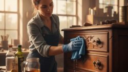 Restoration experts say a microfiber cloth soaked in this simple homemade solution can bring old wooden furniture back to an almost brand-new finish