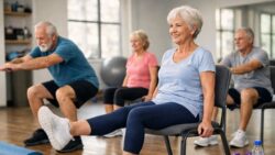 Chair exercises after 65 build leg muscle better than squats with no strain or knee stress