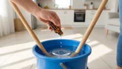 Add just two drops to your mop bucket and your home will smell amazing for days no vinegar, no lemon needed