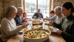 “I make it every Sunday in winter”: the potato and Brussels sprout gratin that won over my whole family