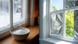 Placing a bowl of salt water by the window in winter is a surprisingly effective household trick, working just as well as aluminum foil does in summer
