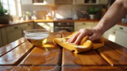 A microfiber cloth soaked in this simple homemade solution can restore old wooden furniture to an almost brand-new finish, according to restoration experts