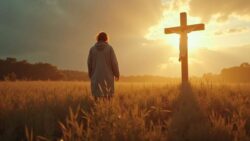 After hours working his field, a Norwegian farmer sees Jesus appear before him