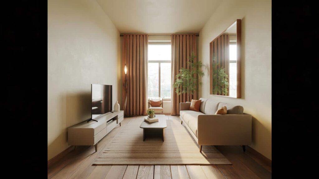 decorators-favorite-trick-for-creating-the-illusion-of-a-large-living-room-and-it-works-in-any-small-space-3