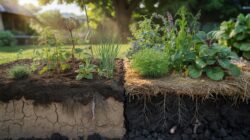 If your garden dries out quickly, this soil layer is probably missing