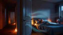 Keeping your bedroom door open at night might improve airflow enough to lower carbon dioxide levels and deepen your sleep but some experts warn it could be a dangerous myth that risks your safety