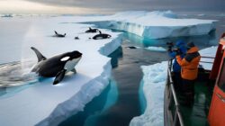 Scientists raise concerns as orcas approach dangerously close to rapidly collapsing polar ice