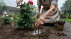Why old-time gardeners buried a rusty nail at the base of rose bushes