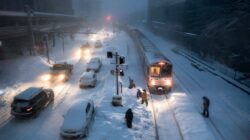 Winter storm warning issued as up to 55 inches of snow could fall, threatening to overwhelm roads and rail networks